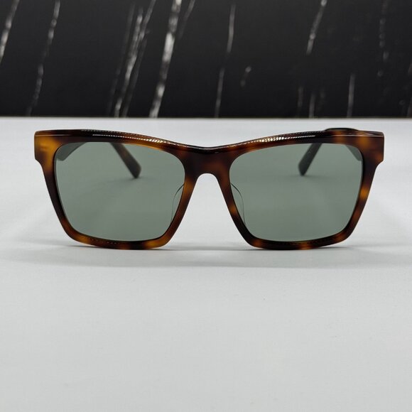 NEW SAINT LAURENT SLM104F 003 WOMEN CAT EYE HAVANA GREEN SUNGLASSES SL M104 003 - Picture 2 of 10